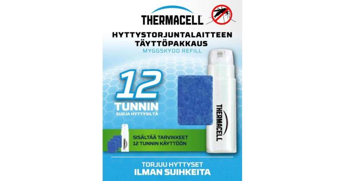 ThermaCELL hyttyskarkottimen taytto R-1 kesto n.8-12h 927-2002