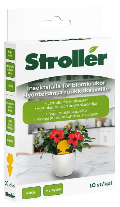 Stroller hyonteisansa ruukkukasveille Myrkyton liima-ansa ruukkukasvien tuhohyonteisten kuten jauhiaisten,