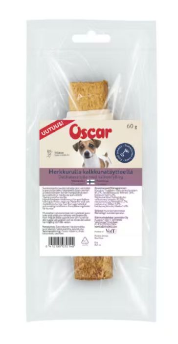 Oscar Herkkurulla kalkkunataytteella 60g 3014 Oscar Herkkurulla kalkkunataytteella 60g 3014