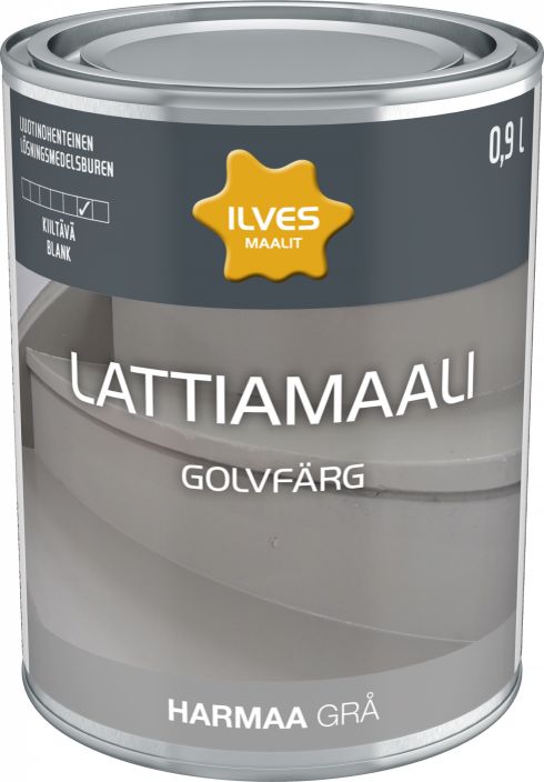 Ilves lattiamaali harmaa 0,9L IL0456 920-653