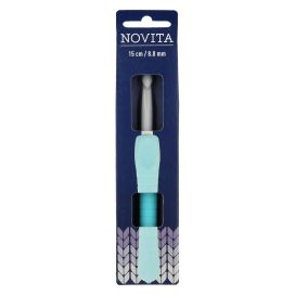 Novita ergonominen virkkuukoukku 8,0mm 15cm turkoosi