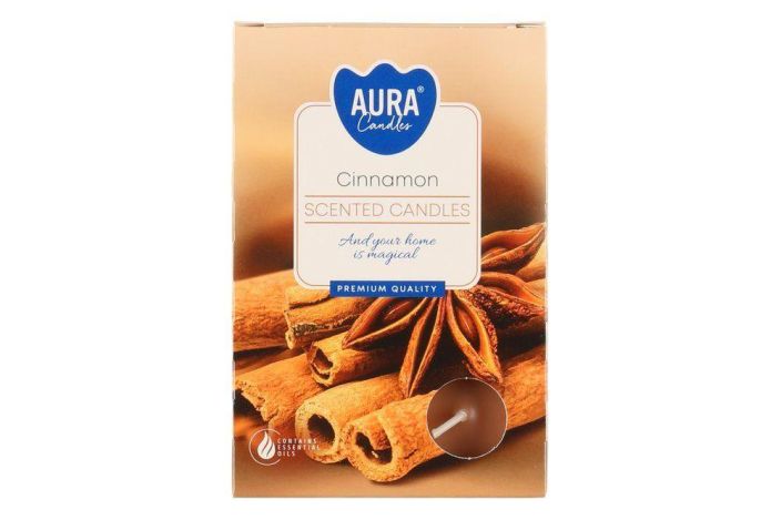 Tuoksulampokynttila Cinnamon 6kpl 281942 924-2361