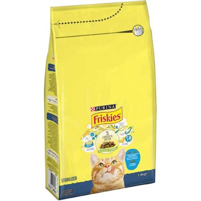 Friskies 1,4kg Sterilised Cats Lohta ja kasviksia 12461089 969-1148