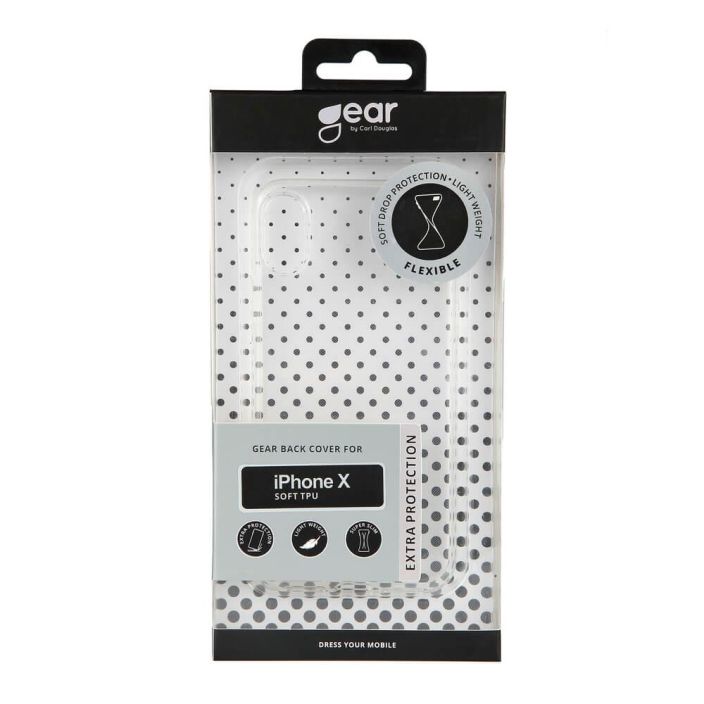 GEAR Suojakuori TPU Lapinakyva - iPhone X/XS GEAR Suojakuori TPU Lapinakyva - iPhone X/XS