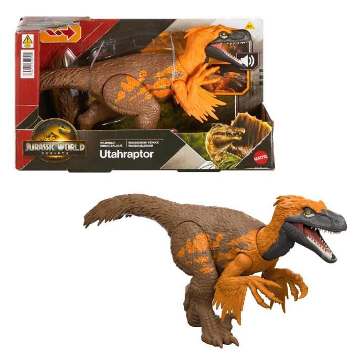 Jurassic World Wild Roar dinosaurus lajit. JGB87 02525005 tuotekuva 3