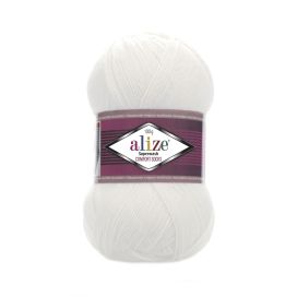 Alize Superwash sukkalanka 55 Valkaistu 100g