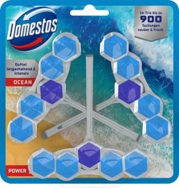 Domestos Power 5 WC-raikastin Ocean 3-pack