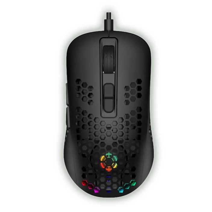 NORTH Pelihiiri M200 RGB Kevyt ja ergonominen pelihiiri, jossa on RGB LED -efektit, 12 800 DPI, 7 painiketta ja 1 000 Hz