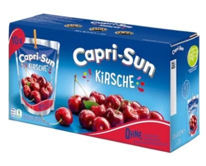 Capri-Sun Kirsikka pillimehu 2dl 10-pack Iso 10 kpl pakkaus Capri-Sun pillimehuja ihanan kirsikan maussa!