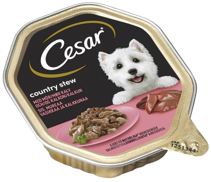 Cesar country stew vasikkaa ja kalkkunaa 150g