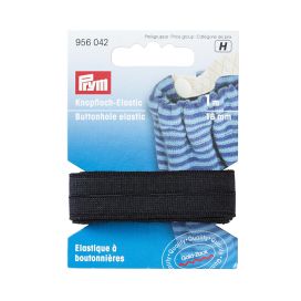 Reikäkuminauha 18mm 1m musta