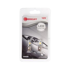 C-Bright C-Bright LED-Polttimopari BA9S CAN 12V valk. 29-242VA-CAN