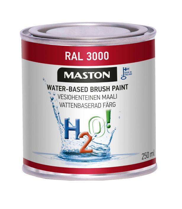 H2O! RAL3000 Tulenpunainen 250ml 1713000 908-690