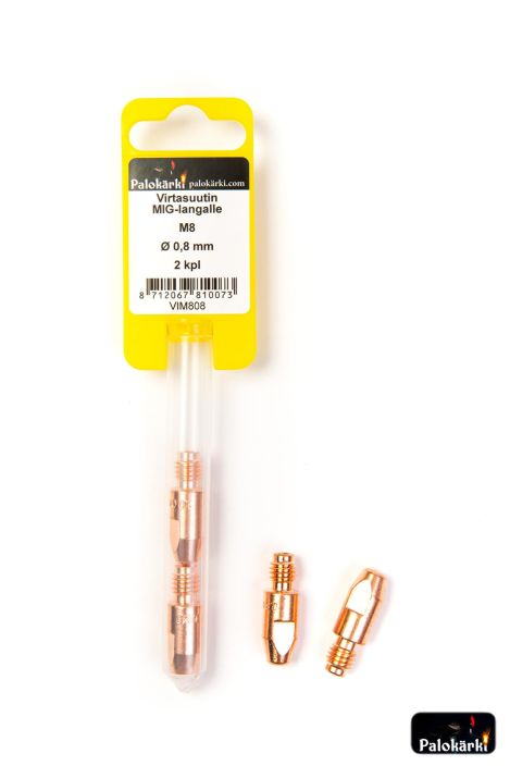Virtasuutin MIG-langalle M8/0,8mm 2kpl VIM808 980-3074