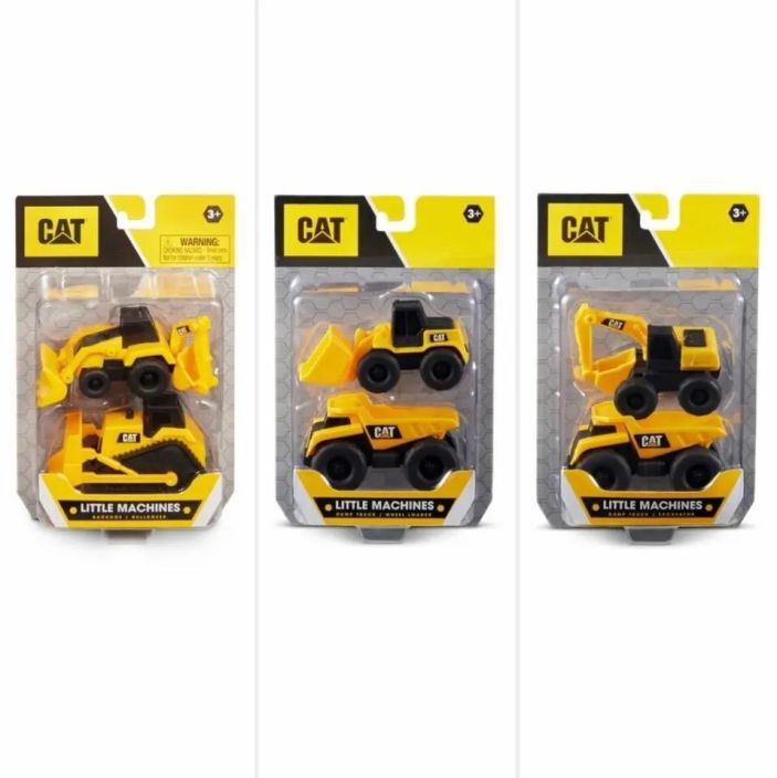 CAT Pienet ajoneuvot 7,5cm lajit. CA82149 CAT Little Machines 2 Pack Assortment 7,5 cm verkkoon