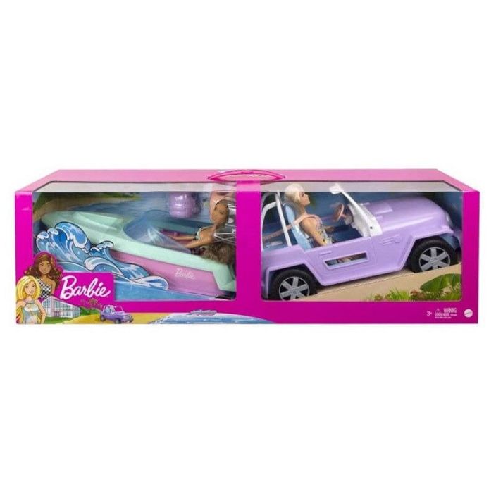 Barbie Ystavat ajoneuvo Barbie ystavykset voivat nyt lahtea matkaan.
