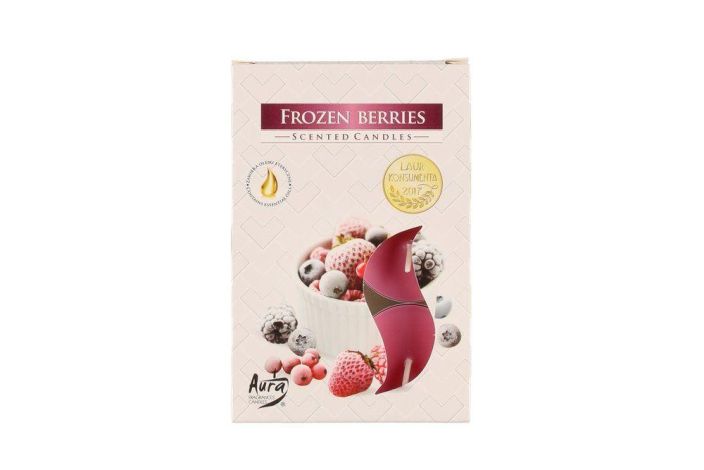 Tuoksulampokynttila Frozen Berries 6kpl 334981 924-2370