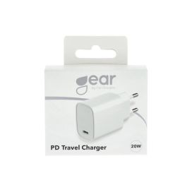 Gear GEAR Laturi 220V 1xUSB-C PD 20W Valk 665120