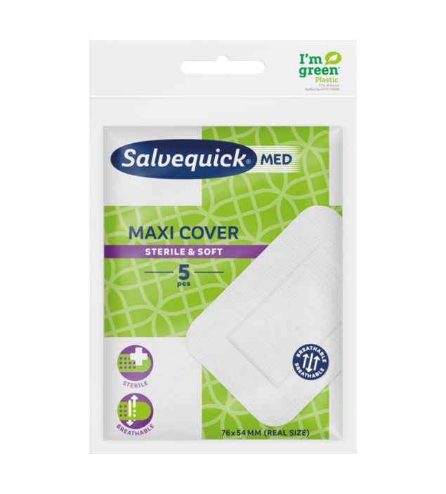 Salvequick maxi cover haavan puhdistusliina 658024 950-010 Salvequick maxi cover haavan puhdistusliina 658024 950-010