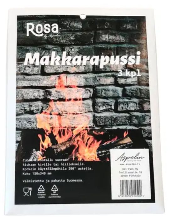 Rosa makkarapussi 3kpl Rosa makkarapussi 3kpl