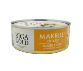 Riga Gold makrillipalat öljyssä 240g/168g