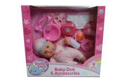 Mother Love Pehmeä vauvanukke 30cm tarvikkeilla