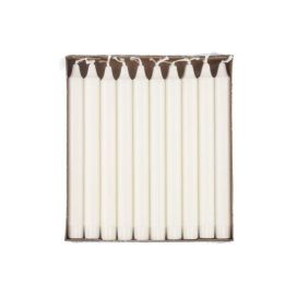 Kruunukynttilä 100% steariini 20kpl valk. 257481