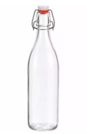 Lasipullo 1L patenttikorkilla