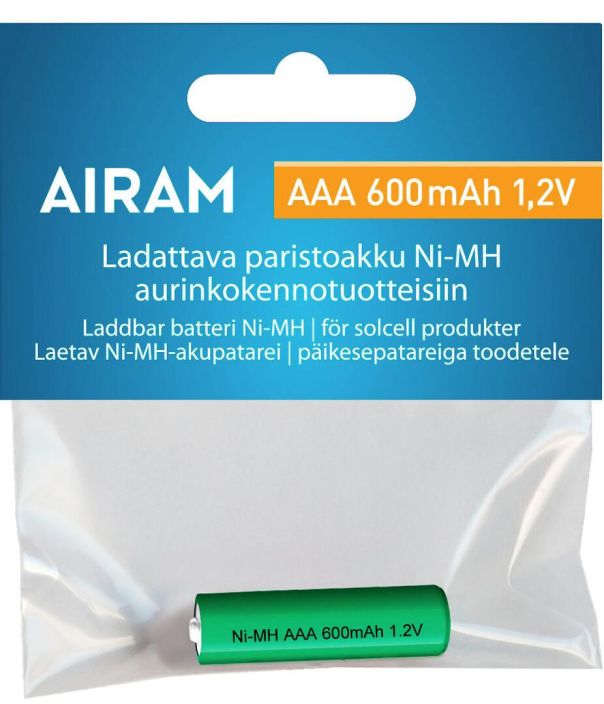 Paristoakku Ni Mh 600mAh AAA 1,2V 9476206 917-239