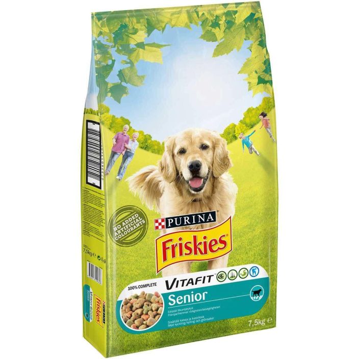 Friskies Senior Kanaa ja kasviksia 7,5kg 12464995 969-1049