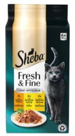Sheba Fresh&Fine siipikarjalajitelma hyytelössä 6x50g