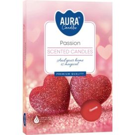 Aura Tuoksulämpökynttilä Passion 6kpl 641061
