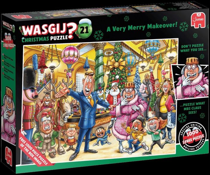 Wasgij Christmas 21 Very Merry Makeover 2x1000 palaa