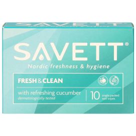 Savett Savett Fresh & Clean kosteuspyyhe 10kpl 302425