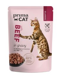 PrimaCat nautaa kastikkeessa 85g