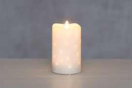 Finnlumor 3D LED-pöytäkynttilä valokuiduilla