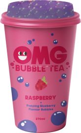 OMG Bubble Tea vadelma mustikka palloilla 270ml