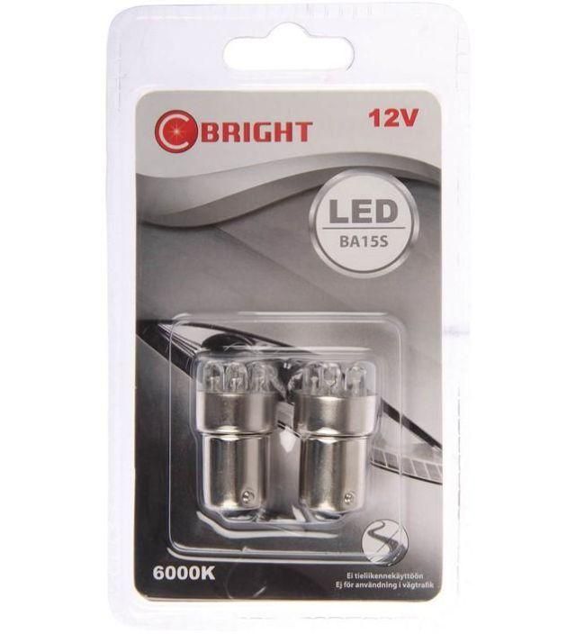 LED-Polttimopari 12V BA15D valk.(5) 29-261VA-C 908-1018