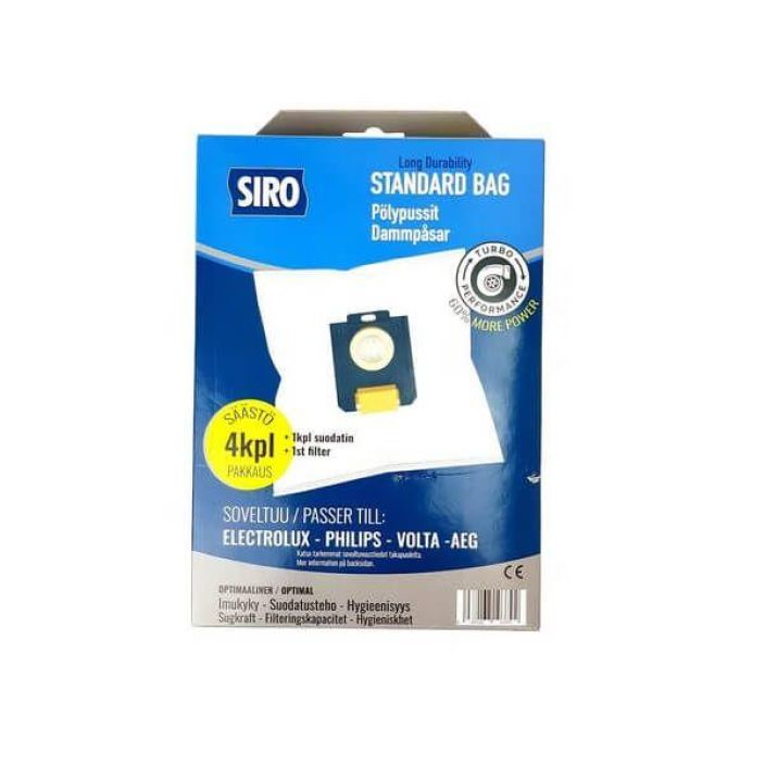 Siro polypussit S-bag 4kpl+suodatin WOOY0001JD01 995-564