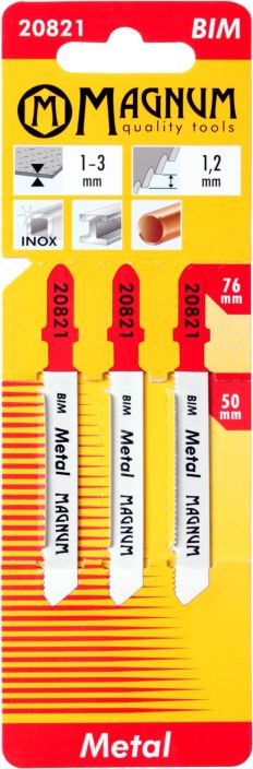 Pistosahantera 3kpl BIM 1,2/76mm 20821 980-1400