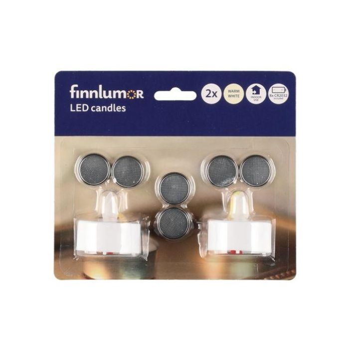 Finnlumor LED-kynttila 2kpl 108067 924-3457