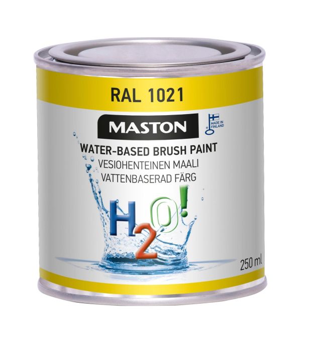 H2O! RAL1021 Rypsinkeltainen 250ml 1711021 908-688