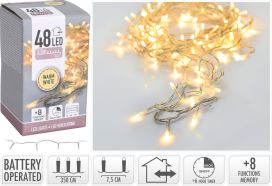 Paristovaloketju 48LED lämminvalkoinen