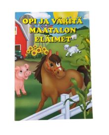 Tampereen Paperikonttori Opi ja väritä Maatalon eläimet 141004