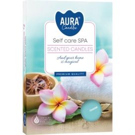 Aura Tuoksulämpökynttilä Self care SPA 6kpl 641062