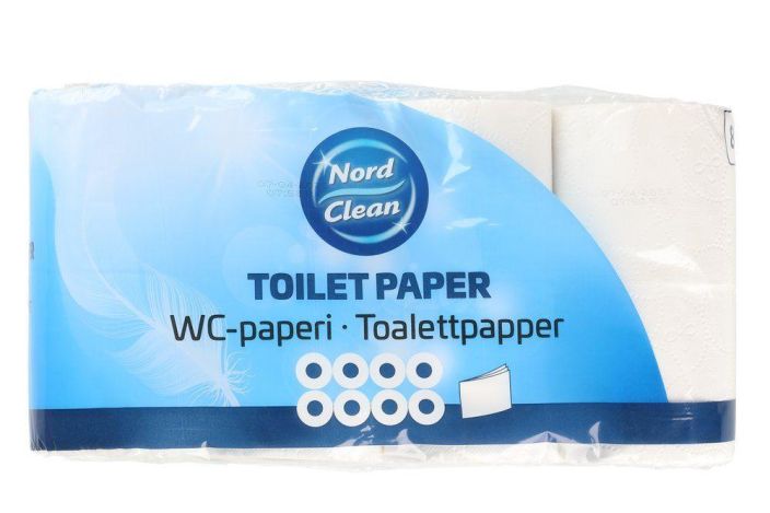 Nord Clean WC-paperi valkoinen 8rll Nord Clean WC-paperi on monen suomalaisen kotona tuttu naky. Se on pehmea ja imukykyinen