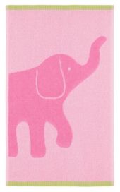 Finlayson Finlayson Elefantti Vapaa pyyhe pinkki/vihreä 30x50cm