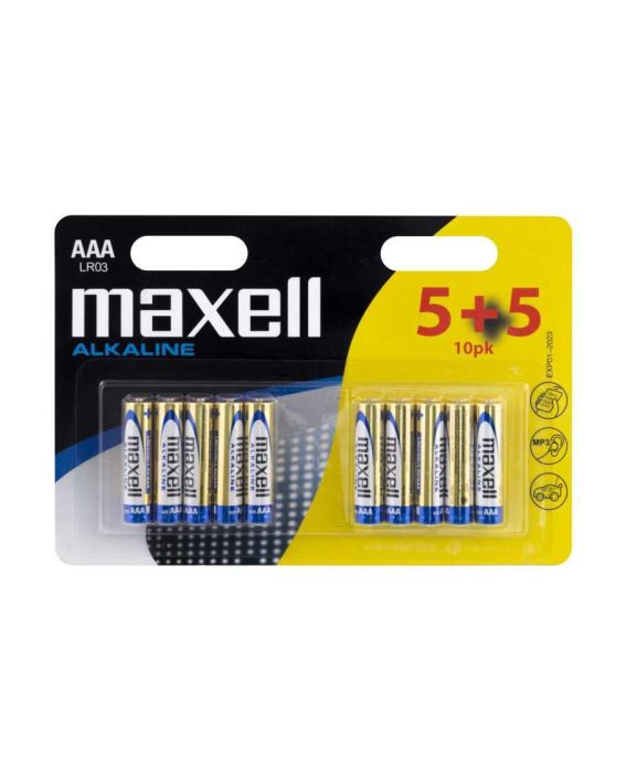 Maxell LR3 AAA 5+5 paristo 790254 978-005