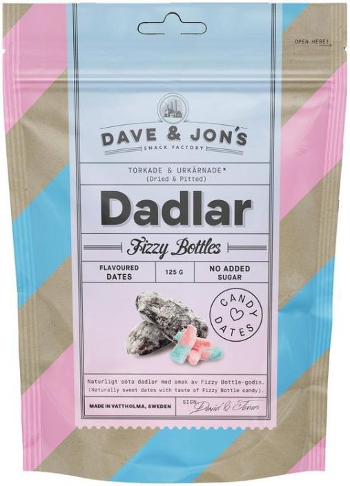 Dave&amp;Jons Taateli Fizzy bottles 125g