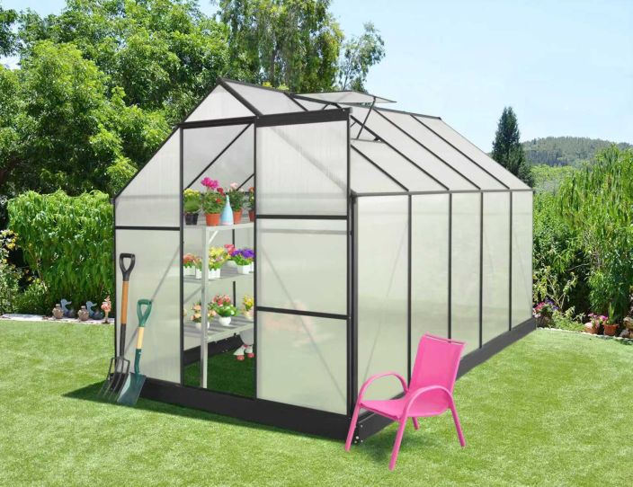 Kasvihuone 5,9m2 musta Kasvihuone 5,9m2 musta